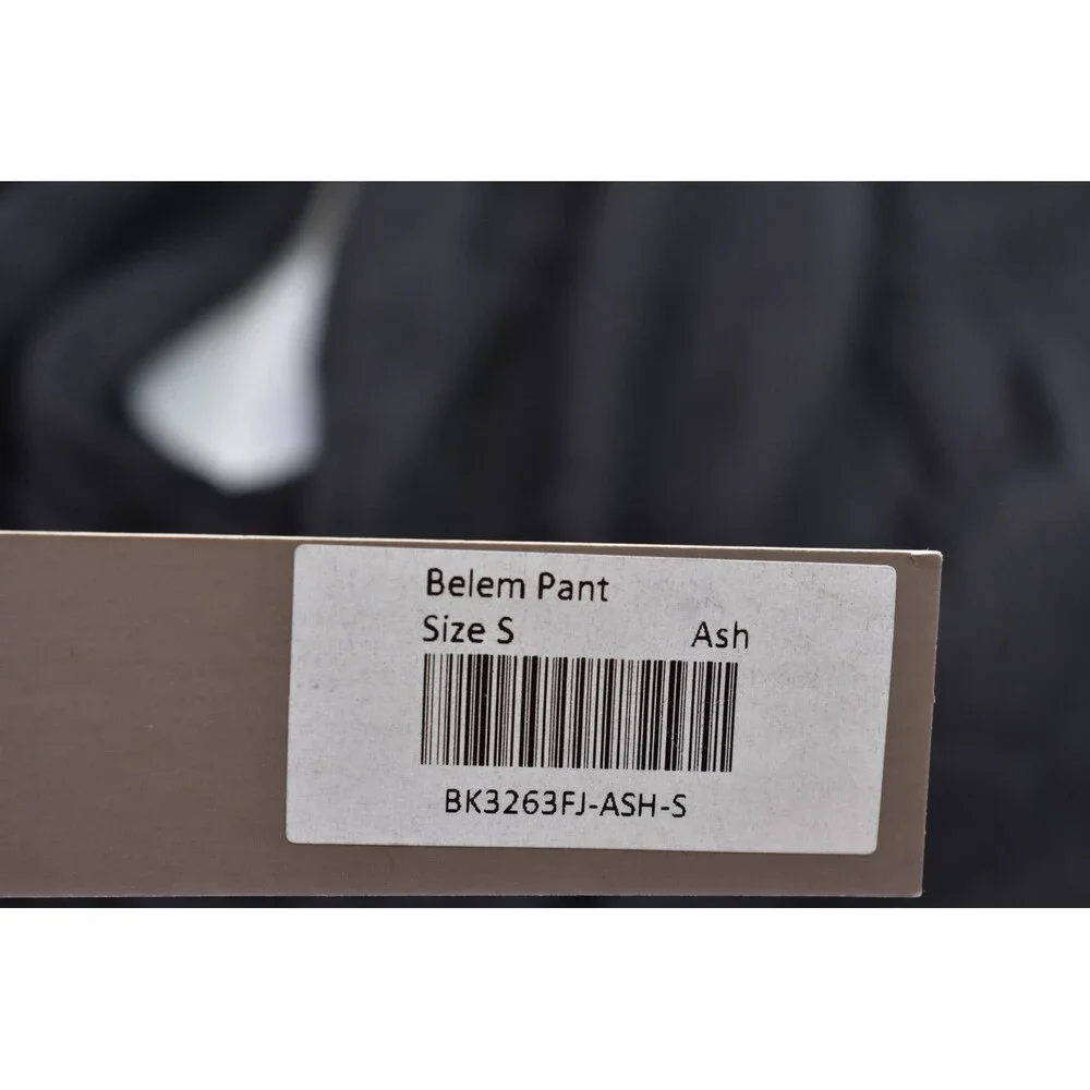 Bel Kazan Womens Ash Gray Drawstring Waist Tapered Leg Pull On Belem Pants S - Picture 11 of 12